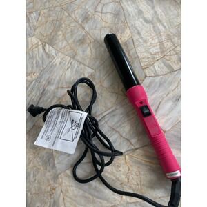 Proliss Pink Ceramic Clipless Curling Wand Hair Curler UN130419880